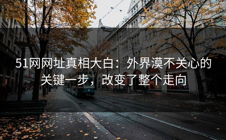 51网网址真相大白：外界漠不关心的关键一步，改变了整个走向
